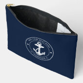 Nautical Boat Anchor and Name Custom Cruise Zubehörtasche (Offen)