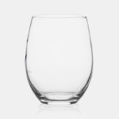 Nautical Boat Anchor Coastal Wedding Weinglas Ohne Stiel (Links)