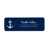 Nautical Boat Anchor Custom Rücksendeadresse (Vorne)