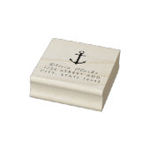 Nautical Boat Anchor Stilftiges Skript Gummistempel (Stempel)