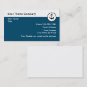 Nautical Boat Theme Visitenkarte (Vorne/Hinten)