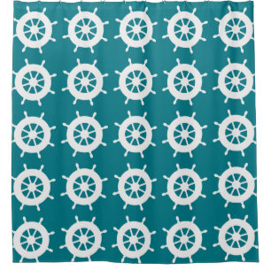 Nautical Boating Theme Duschvorhang