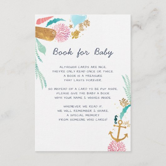 Nautical Book for Baby Begleitkarte (Vorderseite)