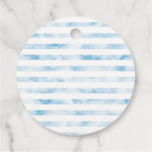 Nautical Boy Baby Dusche Vielen Dank Geschenkanhänger (Rückseite)