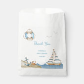 Nautical Boy Baby Dusche Vielen Dank Geschenktütchen (Vorderseite)