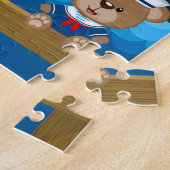 Nautical Boy Bear Red and Navy Puzzle (Seite)