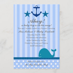 Nautical Boy Einladung