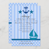 Nautical Boy Einladung (Vorne/Hinten)