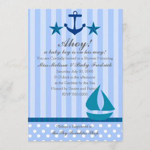 Nautical Boy Einladung