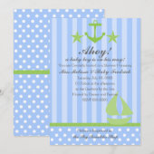 Nautical Boy Einladung (Vorne/Hinten)