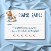 Nautical Boy Sailor Teddy Bears Diaper Kinderdusch Begleitkarte