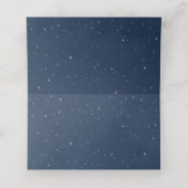 Nautical Boys Monkey Red and Navy Birthday Party Platzkarte (Innenseite Aufgefaltet)