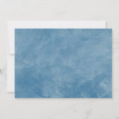 Nautical Brautparty Ship Anchor Blue Watercolor Einladung (Rückseite)