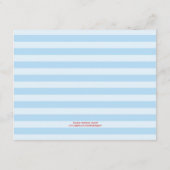 Nautical Bridal Advance Card Hinweiskarte (Rückseite)