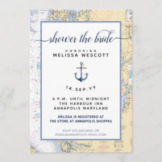 Nautical Bridal #Shower #Annapolis Maryland Einladung