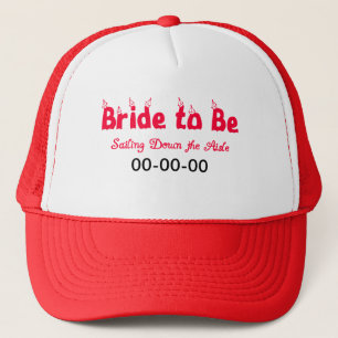 Nautical Bride to Be Truckerkappe