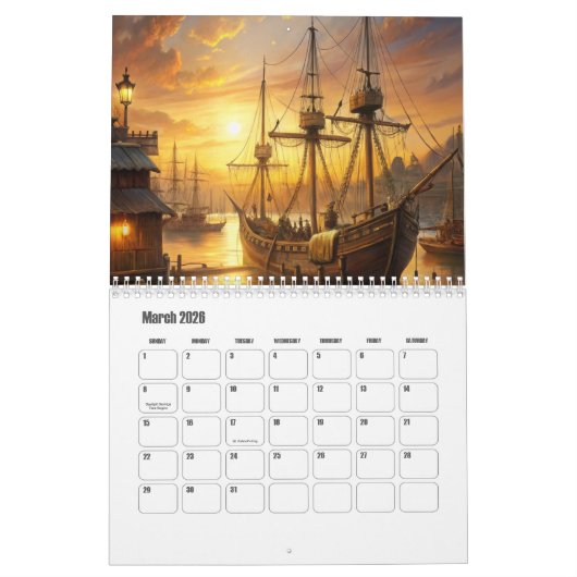Nautical Calendar Kalender (Mär 2026)