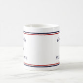Nautical Captain Anchor Ihr Name in Block-Tasse Kaffeetasse (Mittel)