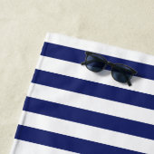 Nautical Captain Blue Anchor Personalisiert Strandtuch (Beispiel)