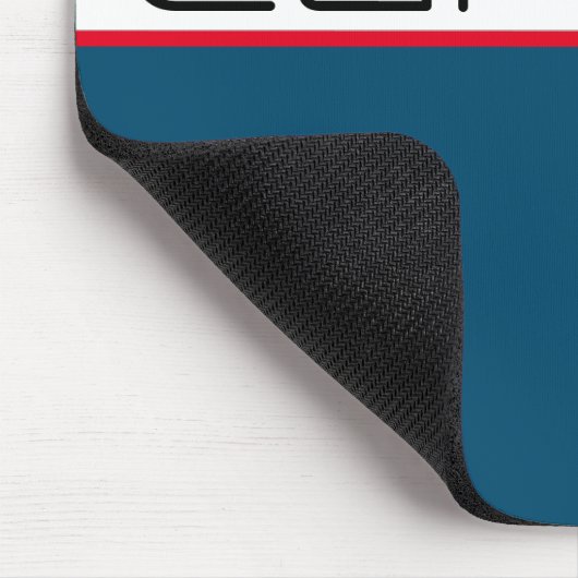 Nautical Captain Sport Strip Mousepad (Ecke)