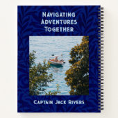 Nautical Cat Geschenke für Bootseigner Segler Notizblock (Rückseite)