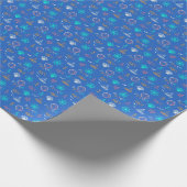 Nautical Chalk Zeichnend Muster Geschenkpapier (Ecke)