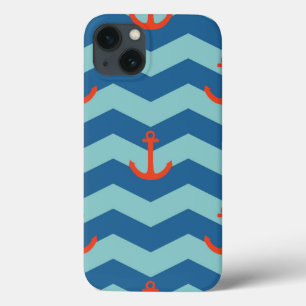 Nautical Chevron Pattern Case-Mate iPhone Hülle