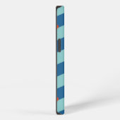Nautical Chevron Pattern iPhone Hülle (Rechte Seite)