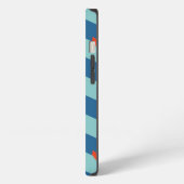 Nautical Chevron Pattern iPhone Hülle (Linke Seite)