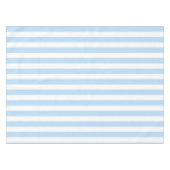 Nautical Chic Pastel Blue Stripes Pattern Spring Tischdecke (Vorderseite (Horizontal))