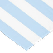 Nautical Chic Pastel Blue Stripes Pattern Spring Tischdecke (Schrägansicht)