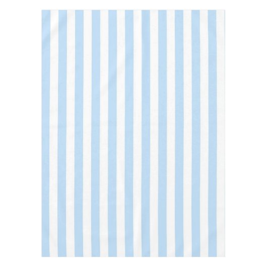 Nautical Chic Pastel Blue Stripes Pattern Spring Tischdecke (Vorderseite)