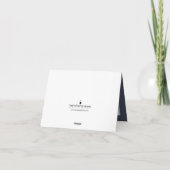 Nautical Chic Wedding Dankeschön Card Dankeskarte (Rückseite)