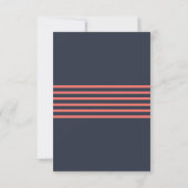 Nautical Chic Wedding Response / RSVP Cards Karte (Rückseite)