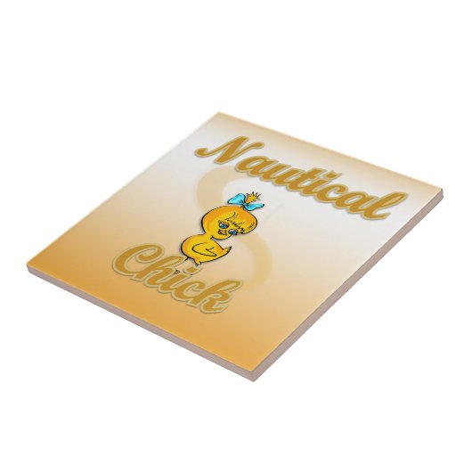 Nautical Chick Fliese (Seite)