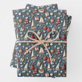 Nautical Christmas Gift Wrapping Paper Geschenkpapier Set (Beispiel)