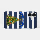 Nautical Christmas Tree Custom iPhone 16 Hülle (Rückseite (Horizontal))
