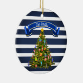 Nautical Christmas Tree Custom Keramik Ornament (Rechts)