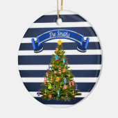 Nautical Christmas Tree Custom Keramik Ornament (Links)