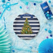 Nautical Christmas Tree Custom Pappteller (Party)