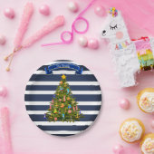 Nautical Christmas Tree Custom Pappteller (Party)