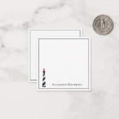 Nautical Coastal Beach Lighthouse Personalisiert Mitteilungskarte (Vorderseite/Rückseite Beispiel)