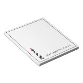 Nautical Coastal Beach Lighthouse Personalisiert Notizblock (angewinkelt)