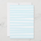 Nautical Coastal Boat Ocean Modern Stripe Sweet 16 Einladung (Rückseite)