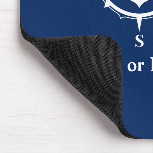 Nautical Compass Anker Ihr Boot oder Name Marine Mousepad (Ecke)