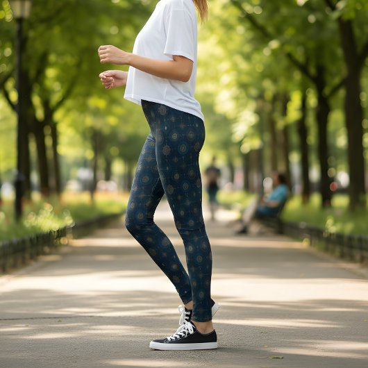 Nautical Compass Rose Leggings