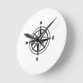 Nautical Compass Runde Wanduhr (Winkel)