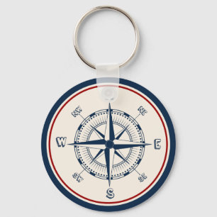 Nautical Compass Schlüsselanhänger