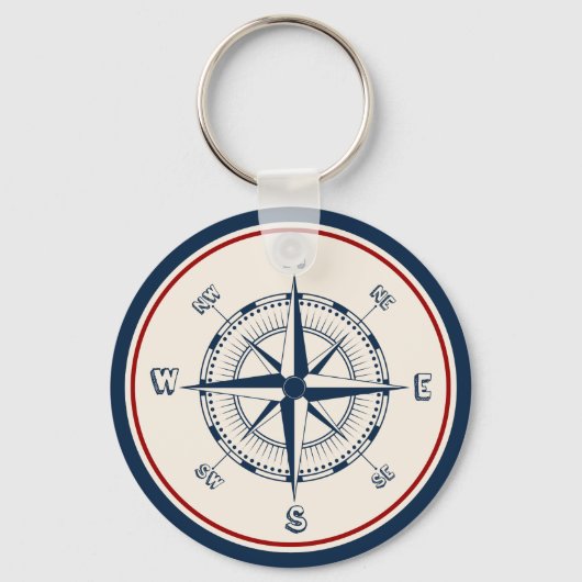 Nautical Compass Schlüsselanhänger (Vorderseite)