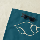 Nautical Coral Seashells Strandtuch (Beispiel)